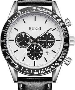 BUREI Men's Black Watch